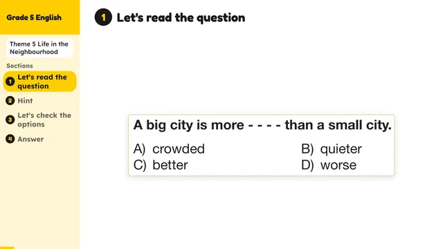 Beyond English 5 Test Book Test 1269165 Soru 16