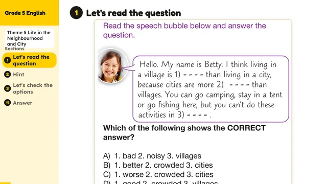 Beyond English 5 Test Book Test 1269166 Soru 6