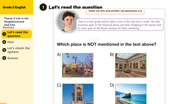 Beyond English 5 Test Book Test 1269167 Soru 4