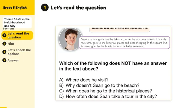 Beyond English 5 Test Book Test 1269167 Soru 5