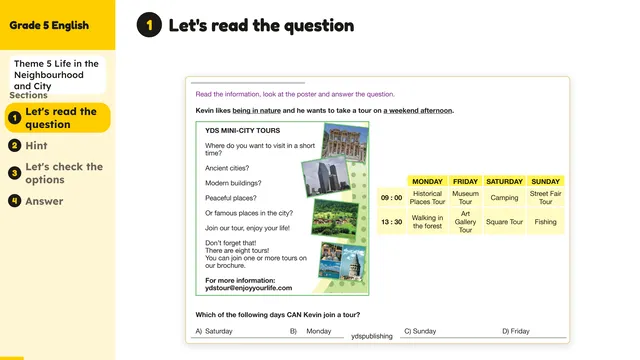 Beyond English 5 Test Book Test 1269168 Soru 4