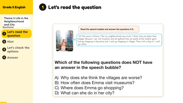 Beyond English 5 Test Book Test 1269168 Soru 5