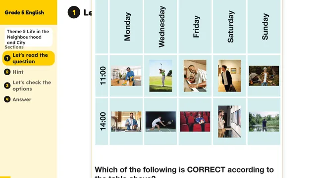 Beyond English 5 Test Book Test 1269168 Soru 9