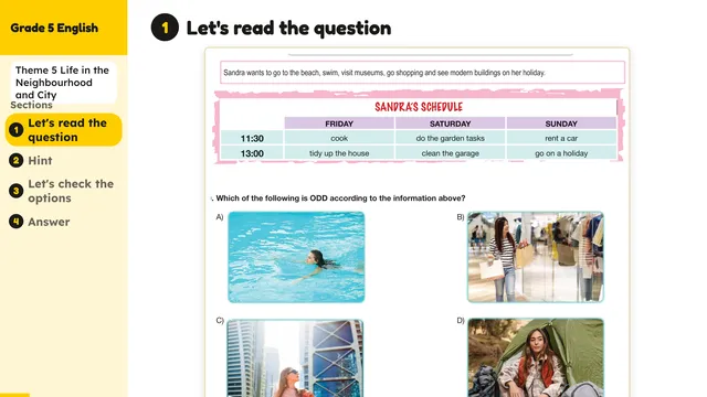 Beyond English 5 Test Book Test 1269169 Soru 10