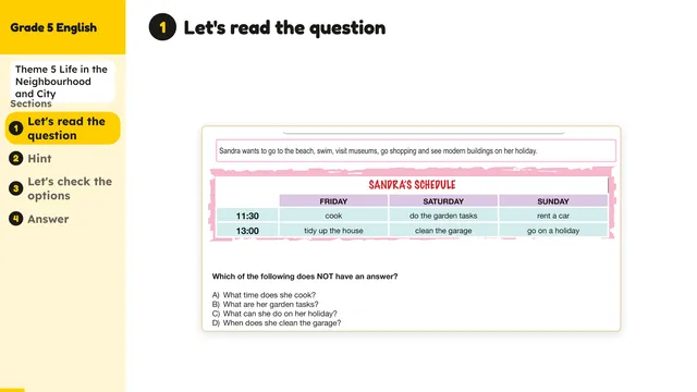 Beyond English 5 Test Book Test 1269169 Soru 9