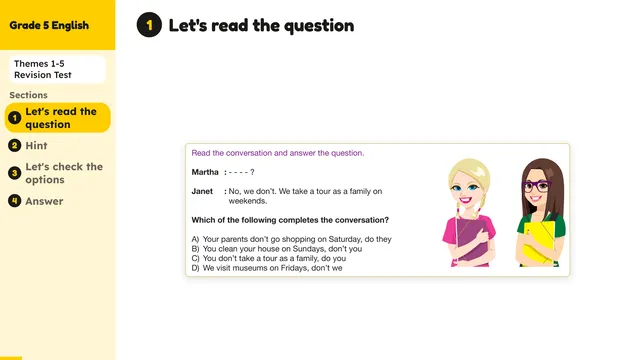 Beyond English 5 Test Book Test 1269170 Soru 5