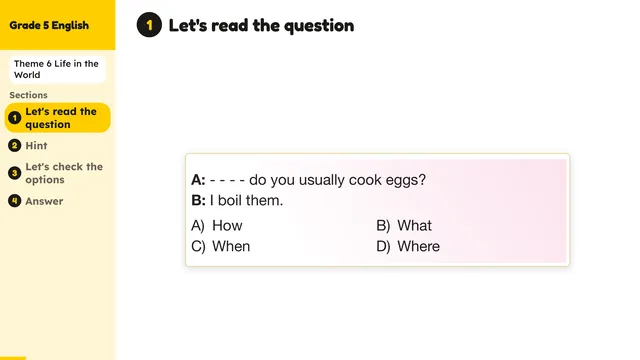 Beyond English 5 Test Book Test 1269171 Soru 12