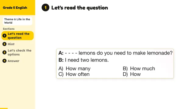 Beyond English 5 Test Book Test 1269171 Soru 15