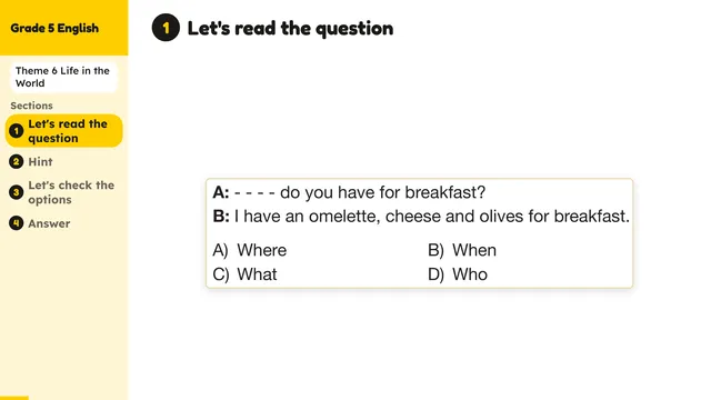 Beyond English 5 Test Book Test 1269171 Soru 19