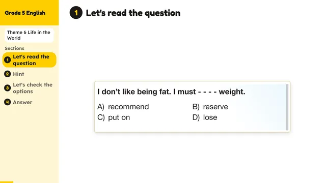 Beyond English 5 Test Book Test 1269171 Soru 5