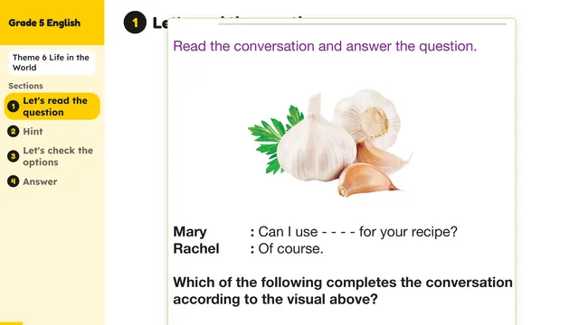 Beyond English 5 Test Book Test 1269172 Soru 3