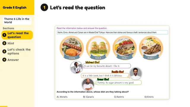Beyond English 5 Test Book Test 1269174 Soru 5