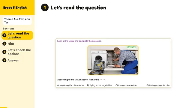 Beyond English 5 Test Book Test 1269176 Soru 6