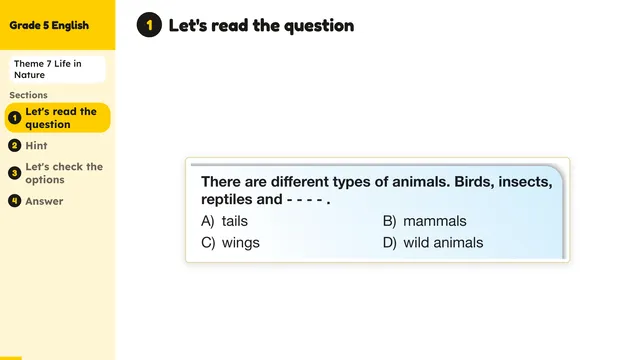 Beyond English 5 Test Book Test 1269177 Soru 1