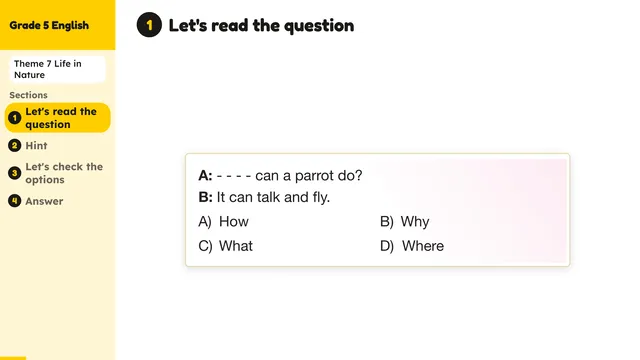 Beyond English 5 Test Book Test 1269177 Soru 14