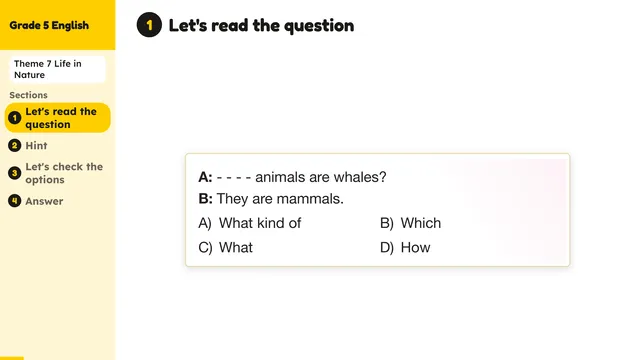 Beyond English 5 Test Book Test 1269177 Soru 15