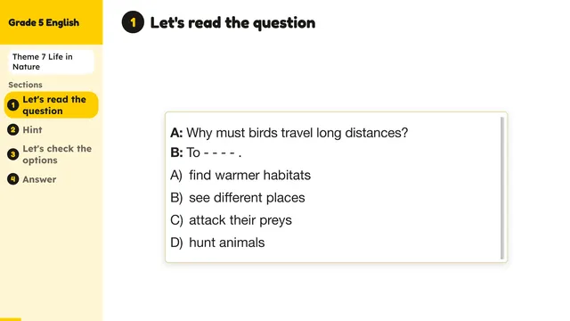 Beyond English 5 Test Book Test 1269177 Soru 8