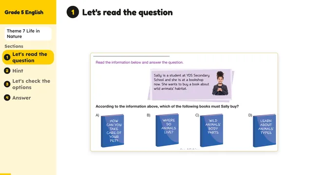 Beyond English 5 Test Book Test 1269179 Soru 1
