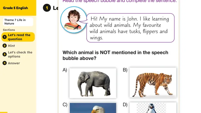 Beyond English 5 Test Book Test 1269179 Soru 7