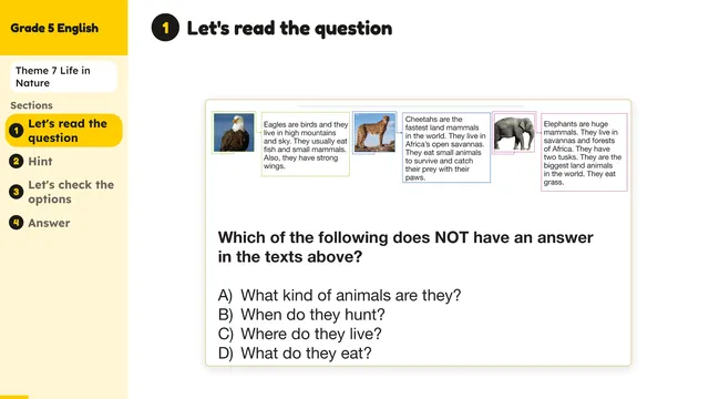 Beyond English 5 Test Book Test 1269180 Soru 8