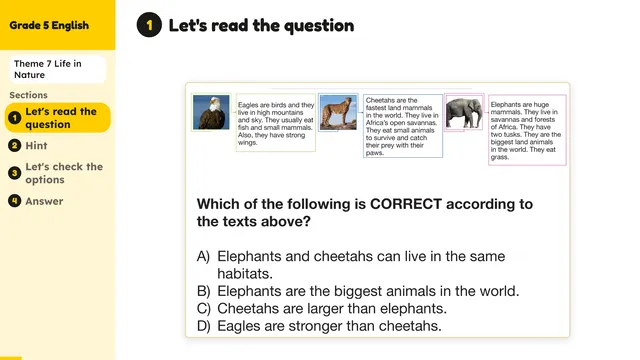 Beyond English 5 Test Book Test 1269180 Soru 9