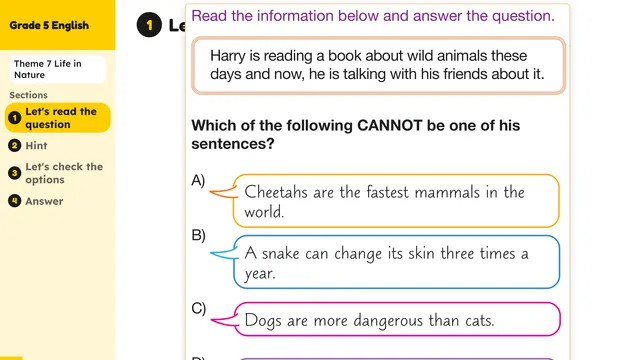 Beyond English 5 Test Book Test 1269181 Soru 6