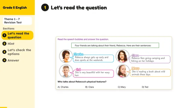 Beyond English 5 Test Book Test 1269182 Soru 4