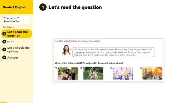 Beyond English 5 Test Book Test 1269182 Soru 5