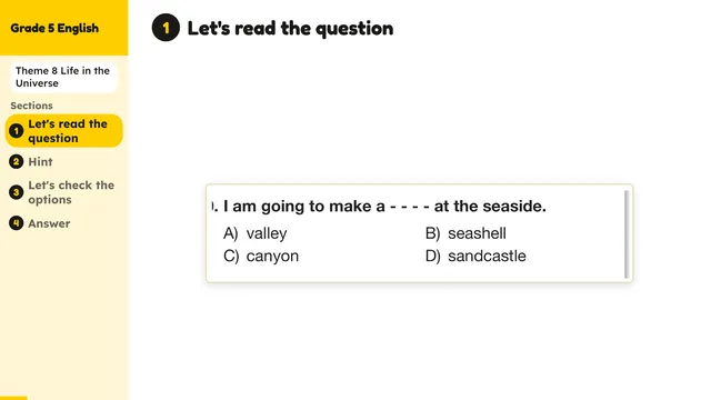 Beyond English 5 Test Book Test 1269183 Soru 10