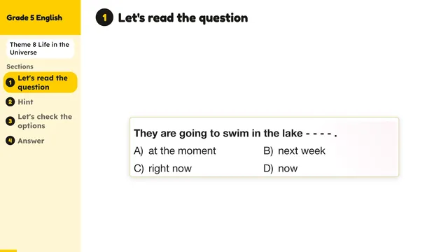 Beyond English 5 Test Book Test 1269183 Soru 15