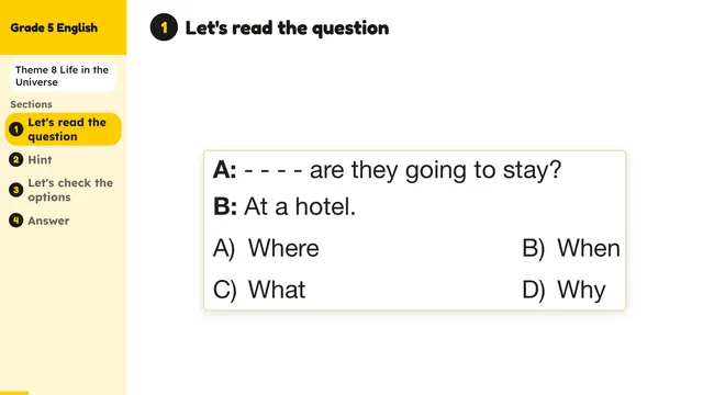 Beyond English 5 Test Book Test 1269183 Soru 17