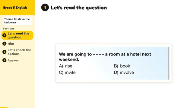 Beyond English 5 Test Book Test 1269183 Soru 2