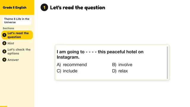 Beyond English 5 Test Book Test 1269183 Soru 7