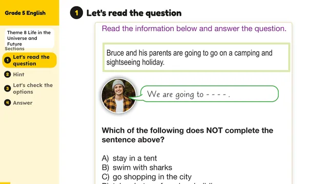 Beyond English 5 Test Book Test 1269186 Soru 7