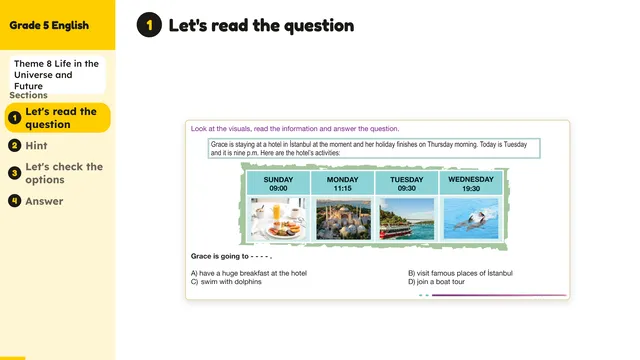 Beyond English 5 Test Book Test 1269189 Soru 2