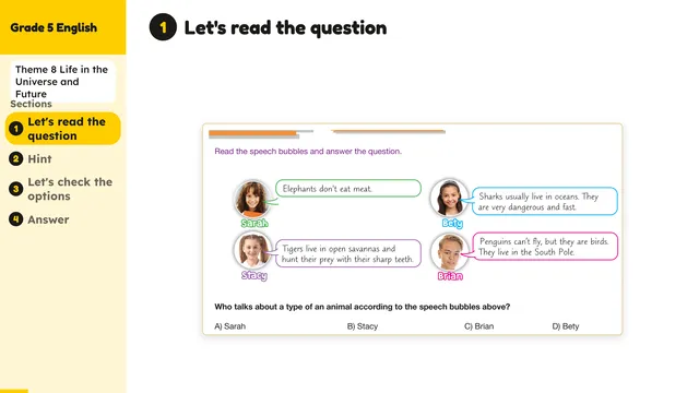 Beyond English 5 Test Book Test 1269189 Soru 3