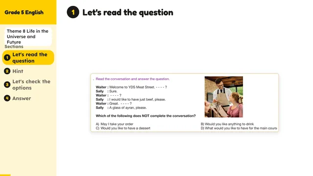 Beyond English 5 Test Book Test 1269189 Soru 4