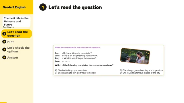 Beyond English 5 Test Book Test 1269189 Soru 6