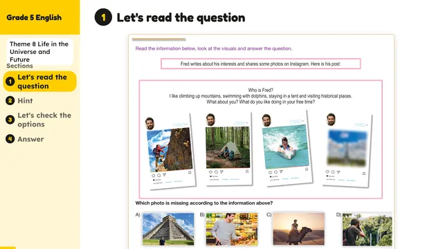 Beyond English 5 Test Book Test 1269189 Soru 9