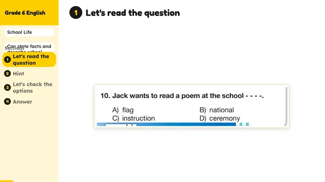 Beyond English 6 Test Book Test 1269196 Soru 10
