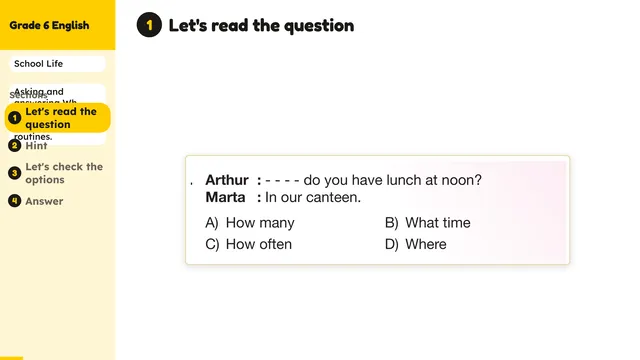 Beyond English 6 Test Book Test 1269196 Soru 14