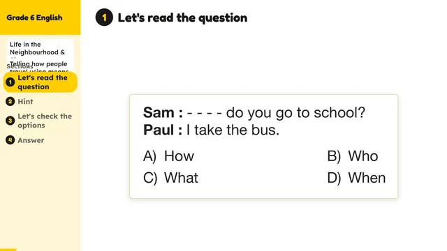 Beyond English 6 Test Book Test 1269196 Soru 15