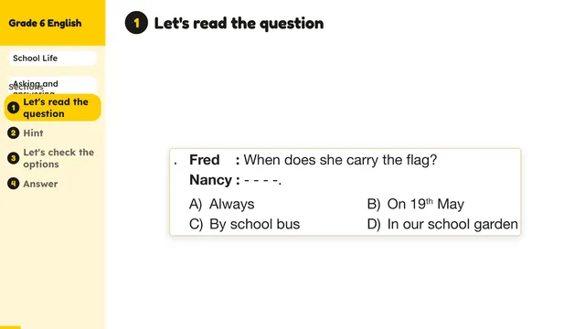 Beyond English 6 Test Book Test 1269196 Soru 17