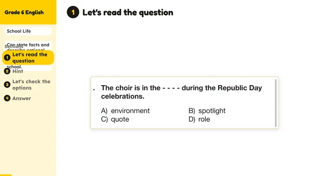 Beyond English 6 Test Book Test 1269196 Soru 8