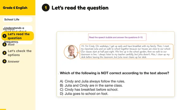 Beyond English 6 Test Book Test 1269197 Soru 10