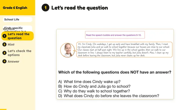 Beyond English 6 Test Book Test 1269197 Soru 9
