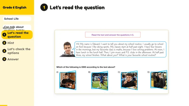 Beyond English 6 Test Book Test 1269199 Soru 5