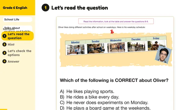 Beyond English 6 Test Book Test 1269199 Soru 8