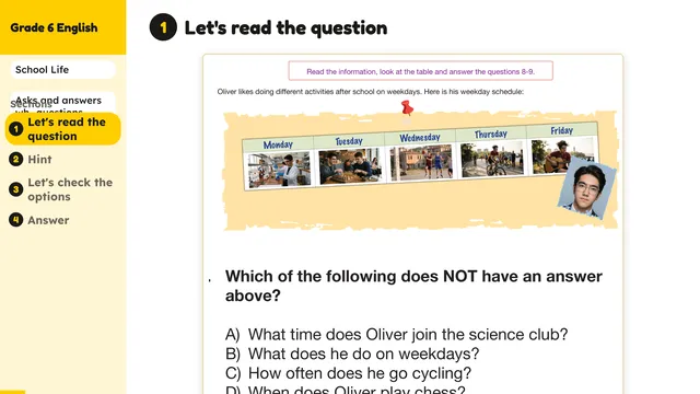 Beyond English 6 Test Book Test 1269199 Soru 9