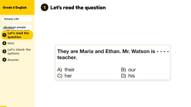 Beyond English 6 Test Book Test 1269201 Soru 19